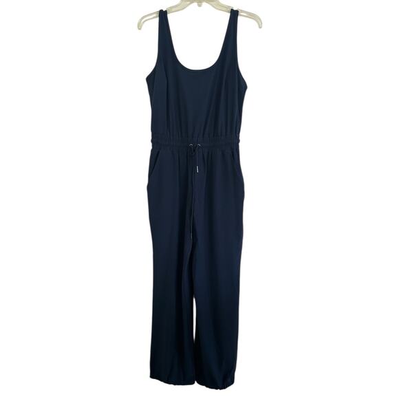 Abercrombie & Fitch Navy Blue Sleeveless Traveler Jumpsuit Small - Picture 4 of 14